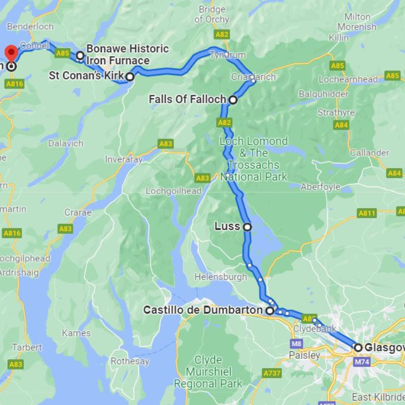 Escocia en 10 DÍAS en coche: DÍA 2 – Glasgow a Oban (152 Km) - Escocia en 10 DÍAS en coche (1)